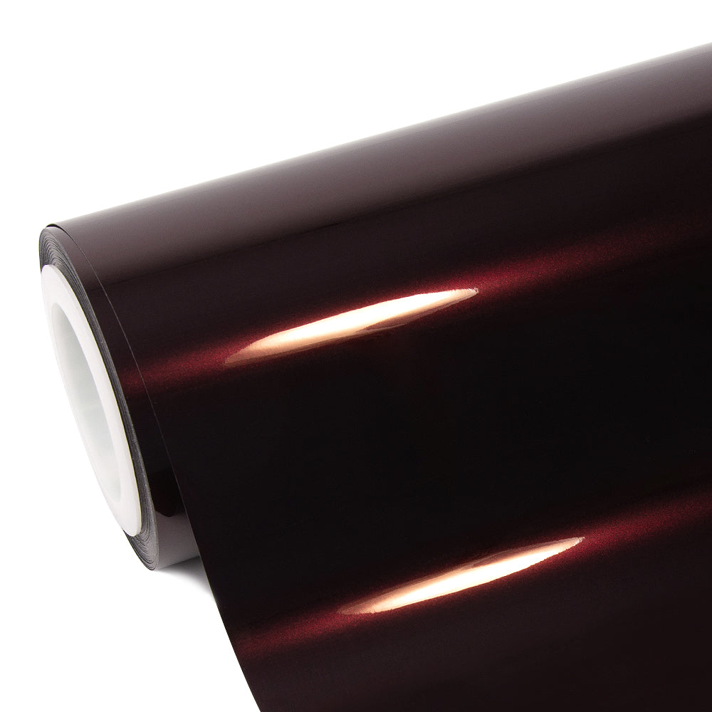 Glossy Metallic Black Rose Vinyl Wrap