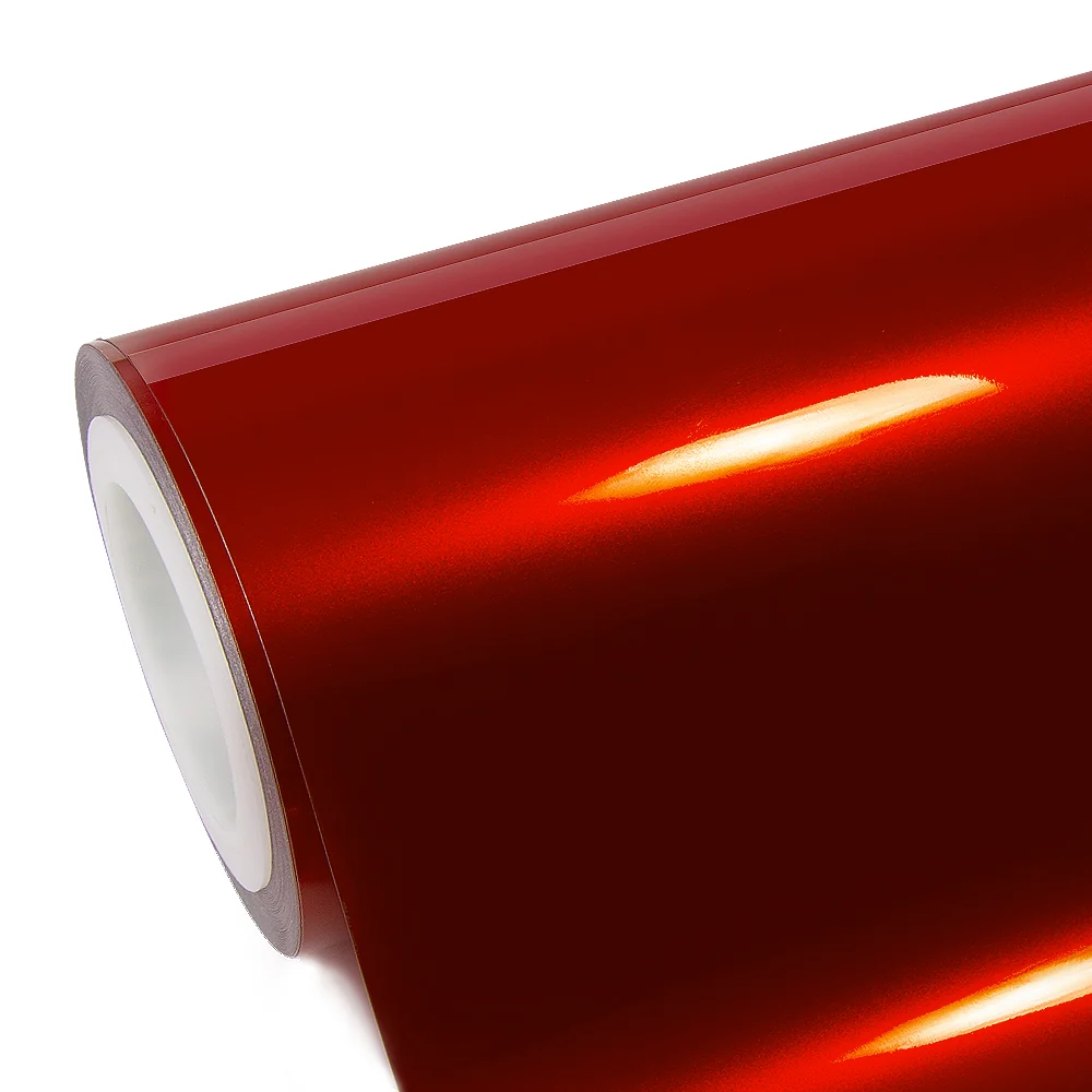 High Glossy Metallic Vampire Red Vinyl Wrap Film