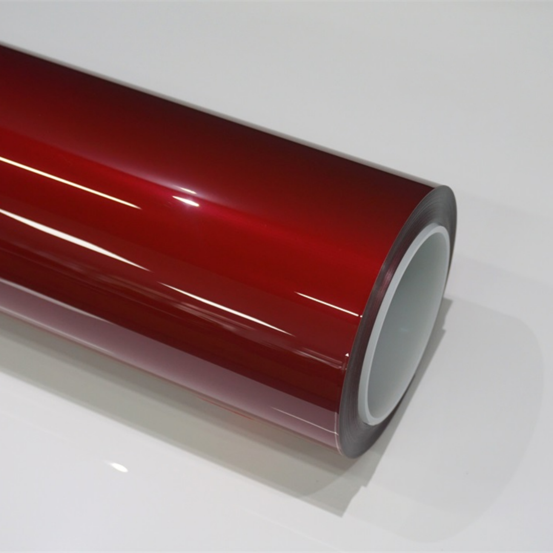 PET PPF Liquid Metallic Cherry Red Color Paint Protection Film