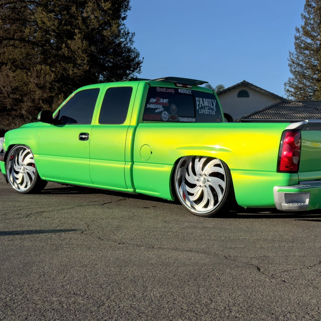 Metallic Neon Green Vinyl Wrap