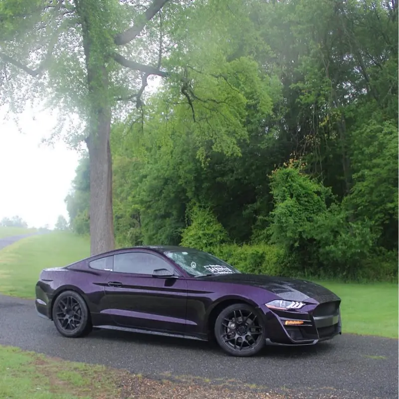 PET Glossy Metallic Midnight Purple Color PPF