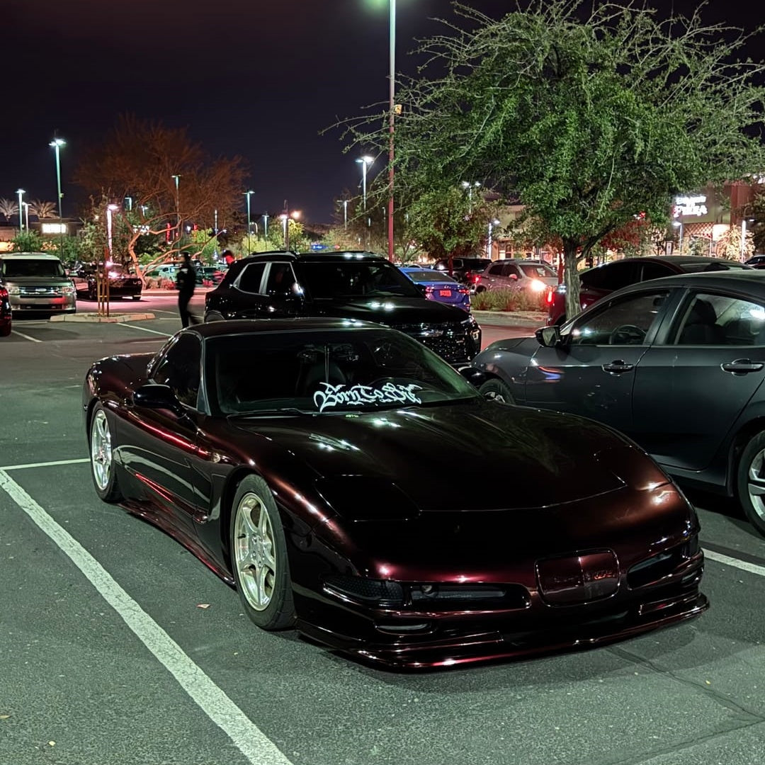 Glossy Metallic Black Rose Vinyl Wrap
