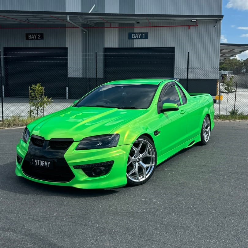 Metallic Neon Green Vinyl Wrap